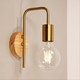 Wall Light Satin Brass Timber Mount E27 60W Wall Light Satin Brass Timber Mount E27 60W